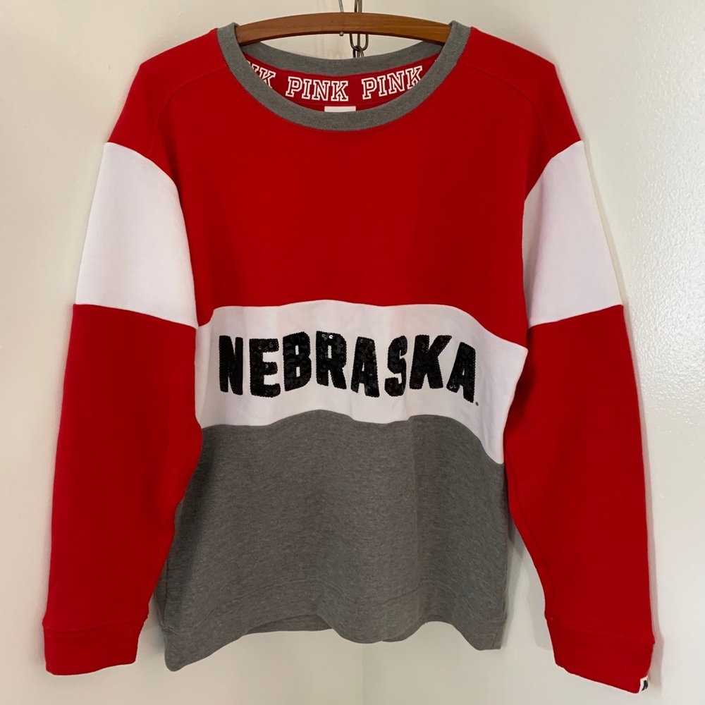 PINK Victoria’s Secret Nebraska Sweatshirt - Picture 1 of 5